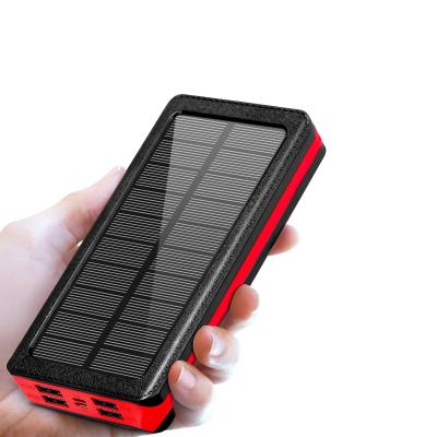 China Portable Solar Power Banks 30000mah Solar Panel Charging Solar Charger Cargador De celular solar mobile power bank for sale