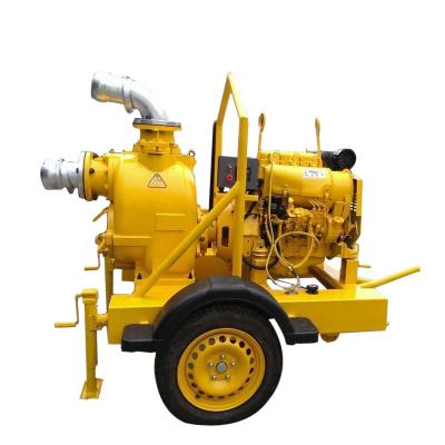 China DEFU 3inch Diesel Engine Self-Priming Centrifugal Sewage Pump for sale