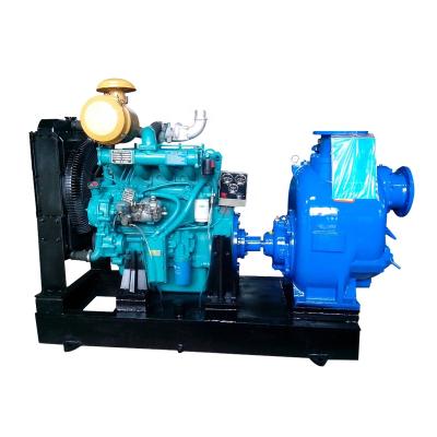 China Defu dewatering self priming 12inch diesel water pump for sale