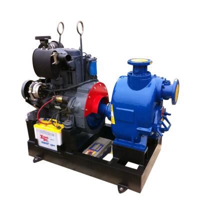 China 3 inch 30 m3/h skid mounted gas engine irrigation pump for sale