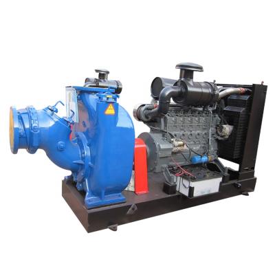 China Diesel dewatering wellpoint 10 inch self priming pumps for sale