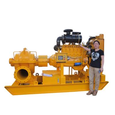 China For marine 1000 m3/h diesel engine industrial water double suction pump for sale