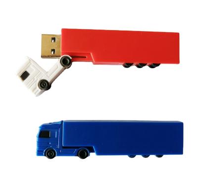 China Flash stick pendrive custom unique custom memory pen drive shape USB van logo plastic truck van shape for logistics company promotion advertising for sale