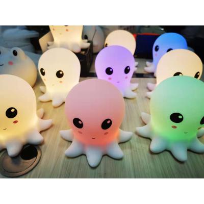 China Patented Creative Octopus Shape Night Light New + Silicone Octopus Shape Night Light for Promotions Gifts Gifts Home Decorations for sale