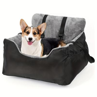 China Stocked Waterproof Washable Pet Car Front Back Seat Travel Carrier Booster Center Console Dog Car Seat Bed for sale