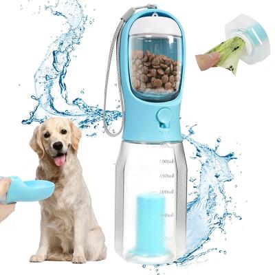 China Automatic Wholesale Dispenser Portable Leak Proof Feeder Pet Dog Travel Water Bottle and Food Container Bowl for sale