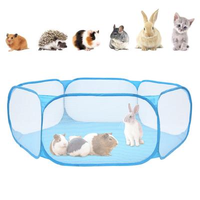 China Breathable Portable Foldable Indoor Pet Dogs Cage Fence Small Animals Playpen Tent for Rabbit Kitthen Puppy for sale