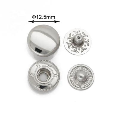 China High Quality Eco-friendly Eco-friendly Double Nickel Free Maker Buttons Snap Buttons Metal For Handbags Clothes for sale