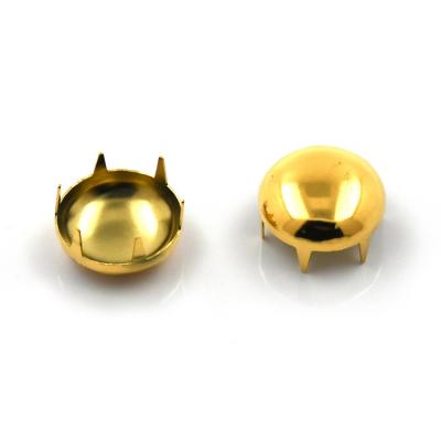 China Factory direct sale low price eco-friendly brass claw nail low price claw rivet best high quality for bags for sale