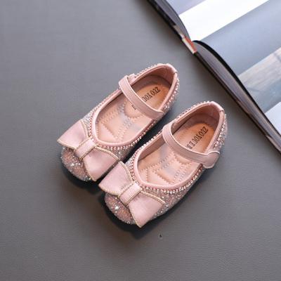 China 2021 Fashion Trend Wholesale Pink Girl Leather Shoes Casual Princess Spring Autumn Rivet Fashion Shoes for sale