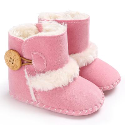 China Cushioning Soft-soled Baby Shoes Winter Cotton Children's Shoes Toddler and Velvet Snow Boots for sale