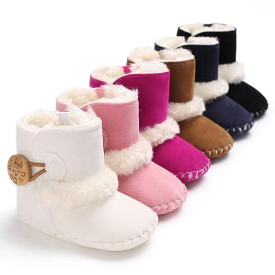 China Damping Non-slip Warm Children's Shoes Winter Cotton Baby Shoes Baby Shoes And Toddler Boots Snow Velvet for sale