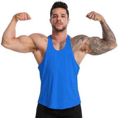 China Sportswear QUICK DRY Sleeveless Singlet Plus Size Workout Fitness Gym Tank Custom Top Man Sports Solid Vest for sale