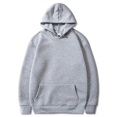 China Fashion Hoodie Pullover Anti-wrinkle Wholesale Men's Long Sleeve Solid Color Loose Street Wear Hoodie Custom Embroidery Logo for sale