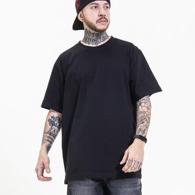 China Latest Design Men's Anti-Wrinkle Cotton Oversize T-shirt Heavy Drop Shoulder T-shirt 280gsm High Quality 100% T-shirt for sale