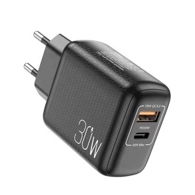 China Wholesale Quick Charge 30W PD+QC3.0 Travel Charger Amazon Adapter Dual Port Type C for sale