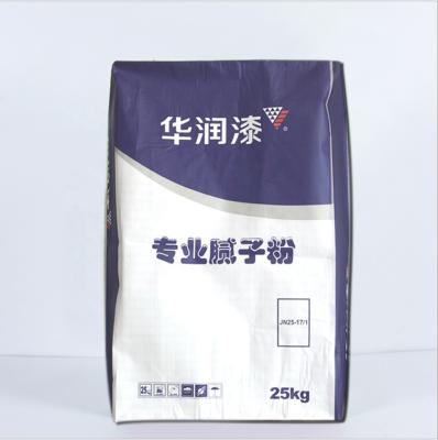 China Moisture Proof Bopp Laminated PP Woven Cement Bag Block Bottom Valve Bag For Tile Adhesive, Mortar Dry Bag for sale