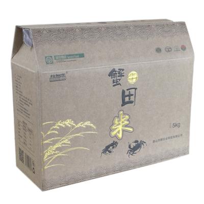 China Agriculture Food Grade Paper Bag Promotional Black Plastic Box For Rice for sale