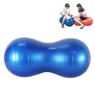 China Hot Selling Safety Balance Yoga Ball Gym Exercise PVC Peanut Yoga Pilates Pilates Balls Anti Burst Balls for sale