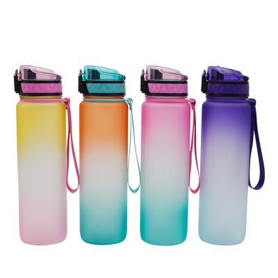 China Environmental Protection And Convenient Good Price 1000ml Portable Sports Cup PP Water Bottle Cup Mug For Travel With Lid for sale