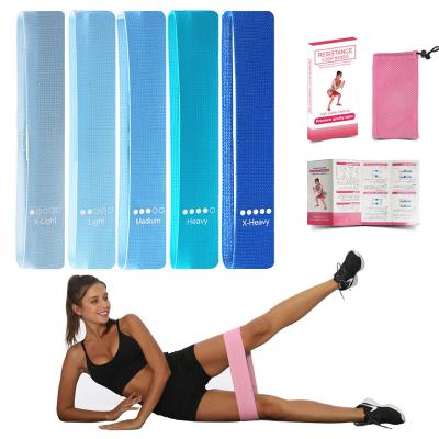 China Environmentally Friendly Stretch Band Resistance Band Rainbow Latex Exercise Yoga Squat Band for sale