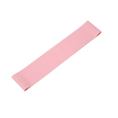 China Body Buliding 60cm Colorful Pink Long Fitness Elastic Booty Resistance Bands Set Yoga Training Tension Band Belt for sale