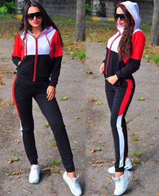 China 2021 New Fashionable Women's Knitted Leisure Sports Suit Sustainable DH007 for sale