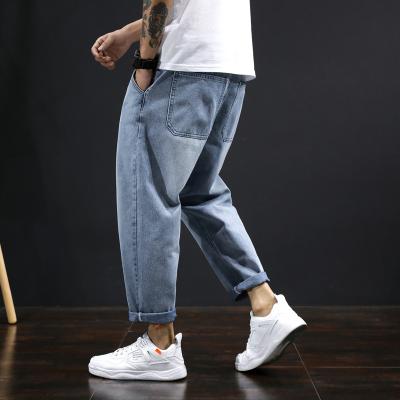 China CK8827 2021ins Autumn Wearing Style Men's Viable Jeans Men's Korean Loose Casual Fashion Straight Pants for sale