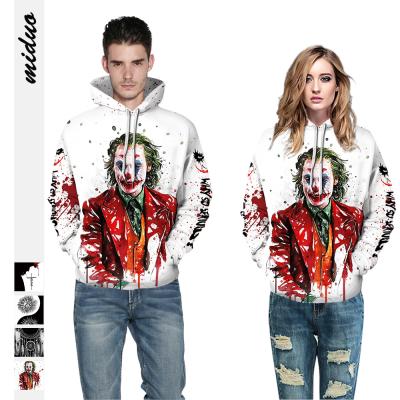 China Fashion Viable Women's Casual Sweater QYXH4 Autumn Halloween Clown Printing Long Sleeve Digital Hoodie for sale