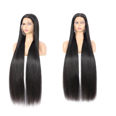 China Brazilian Straight Full Cuticle 150% Virgin Hair Lace Front Wig With Baby Hair, 100% Straight Human Hair Virgin Lace Front Wig for sale