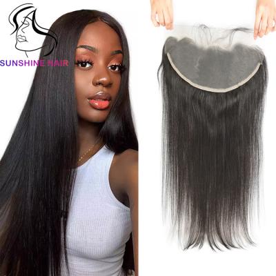 China Good texture can keep long time cuticle aligned virgin brazilian cuticle aligned human hair 13X4 hd transparent swiss lace headband for sale