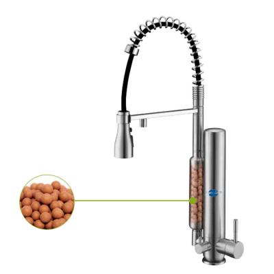 China Hotel New style 304 mixer with purified water filter stainless steel kitchen faucet pull out kitchen faucets for sale