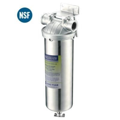 China Commercial HONG HUI HQS-10A NSF Household 10 20 30 40 Inch Stainless Steel Sediment Water Filter Water Purifier Housing for sale