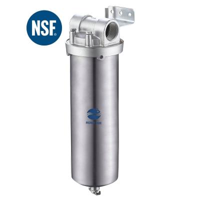 China Commercial HONG HUI NSF HPS-10A Stainless Steel Filter Housing 10 Inch Filter Housing Clear Water Filter Housing for sale