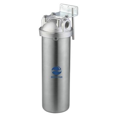 China Commercial HONG HUI NSF HMS-10B Stainless Steel Filter Housing 10 Inch Filter Housing Clear Water Filter Housing for sale