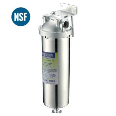 China Commercial HONG HUI HMS-10A NSF 10 inch Stainless Steel Water Filter Housing Water Filter Systems Filter Housing for sale