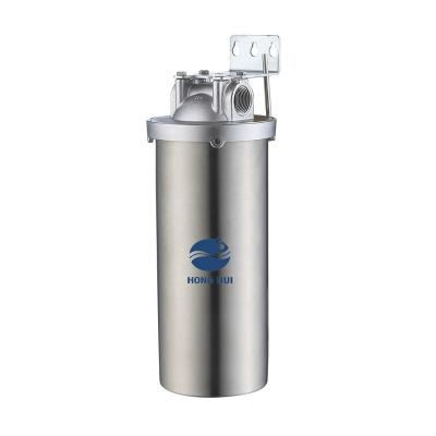 China Commercial HONG HUI HMF-10B Stainless Steel 304 Jumbo Size 10 Inch Filter Housing Water Filter Housing for sale