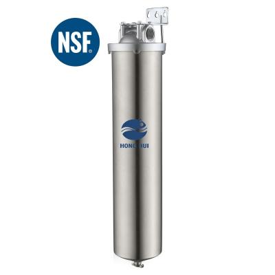 China Commercial HONG HUI NSF HMF-20A Stainless Steel 304 20 Inch Jumbo Size Filter Housing Clear Water Filter Housing for sale