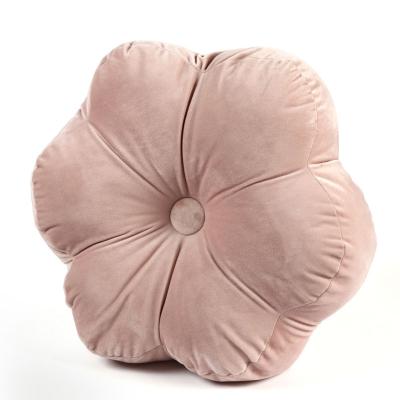 China Custom Outdoor Velvet Scatter Home Decoration Furniture Pillow Cushions In Flower Shape for sale