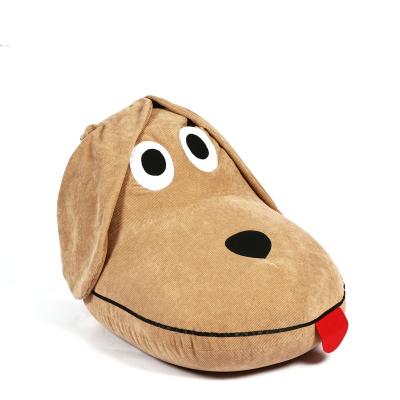 China Removable Custom Modern Animal Shape Bench Bench Custom Modern Animal Shape Soft Living Room Furniture Pouf Velvet End Bed Soft Doggie Bean Bag for sale