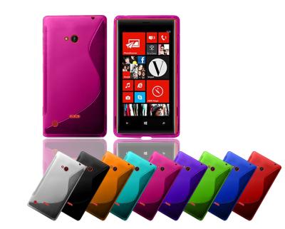 Cina Linea molle colorata casi di S del telefono cellulare di Nokia del gel di TPU per Nokia Lumia 720 in vendita