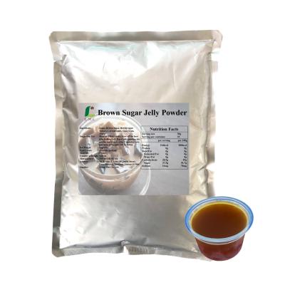 China Caffeinated Ready To Ship LMC Taiwan Bubble Tea Supplier Brown Sugar Jelly Powder for sale