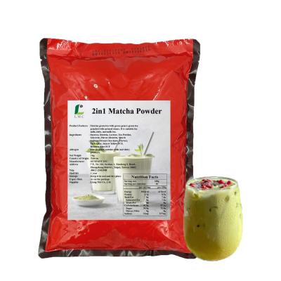 China Instant Tea Powder Ready to Ship LMC Taiwan Supplier 2in1 Matcha Japanese Instant Powder for sale