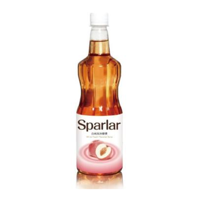 China Ready To Ship LMC Taiwan Supplier Sparlar White Peach Flavored Syrup Concentrated Fruit Syrup For Coffee Tea Drinks 2RTST0017-3 for sale