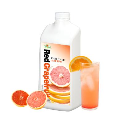 China Pulp LMC Taiwan Supplier Fruit Syrup Concentrated Juice Red Grapefruit Syrup for sale