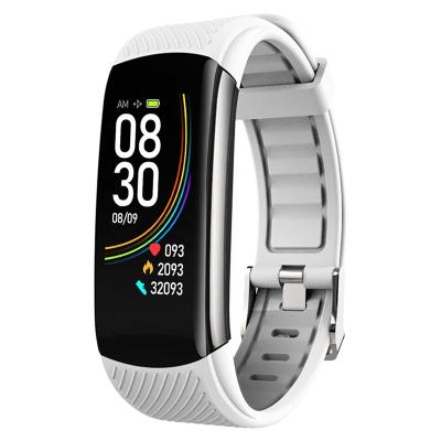 China Wholesale Waterproof Fitness Watch Rate Blood Pressure Monitoring C6T Heart Temperature Smartwatch Touch Screen Health Wristband for sale