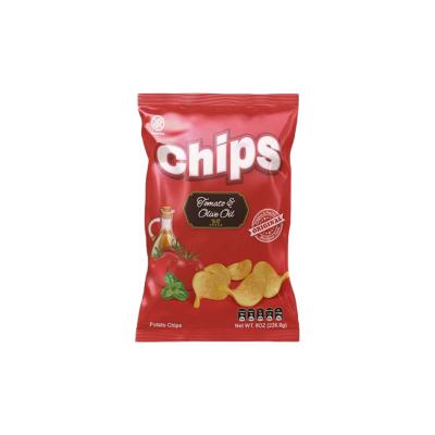 China Customized Recyclable Glossy Mylar Chips Snacks Pillow Pouch Food Packaging With Printing for sale