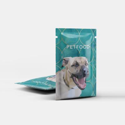 China China Recyclable Custom Pet Treat Packaging 3 Sides Sealed Foil Food Vacuum Bag Manufacturers for sale