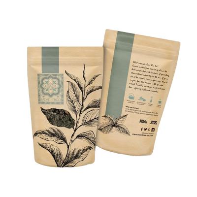 China Lucery Recyclable Custom Printing Stand Up Pouch Bags For Packaging Teas Leaves With Zipper for sale