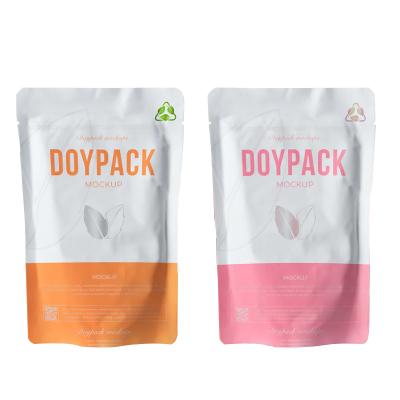 China Eco Doypack Stand Recyclable Custom Glossy Ziplock Pouch Bag For Food Packaging Digital Printing for sale